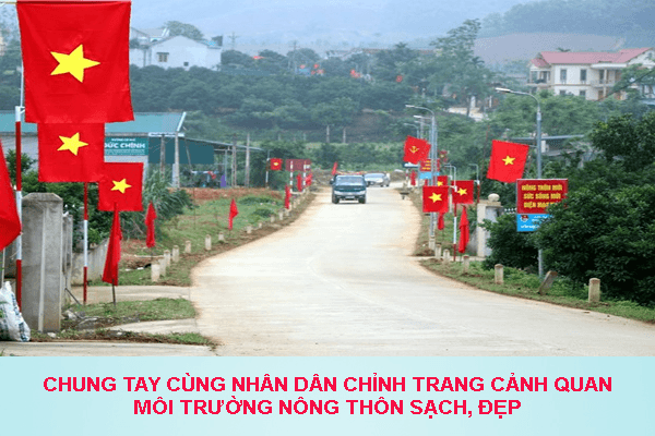 Chung tay cùng Nhân dân chỉnh trang cảnh quan môi trường nông thôn sạch, đẹp