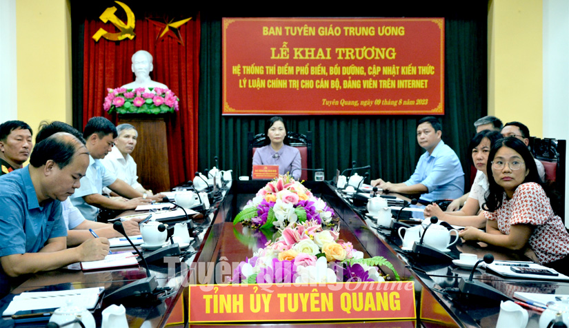 Khai trương Hệ thống thí điểm phổ biến, bồi dưỡng, cập nhật kiến thức lý luận chính trị cho cán bộ, đảng viên trên internet