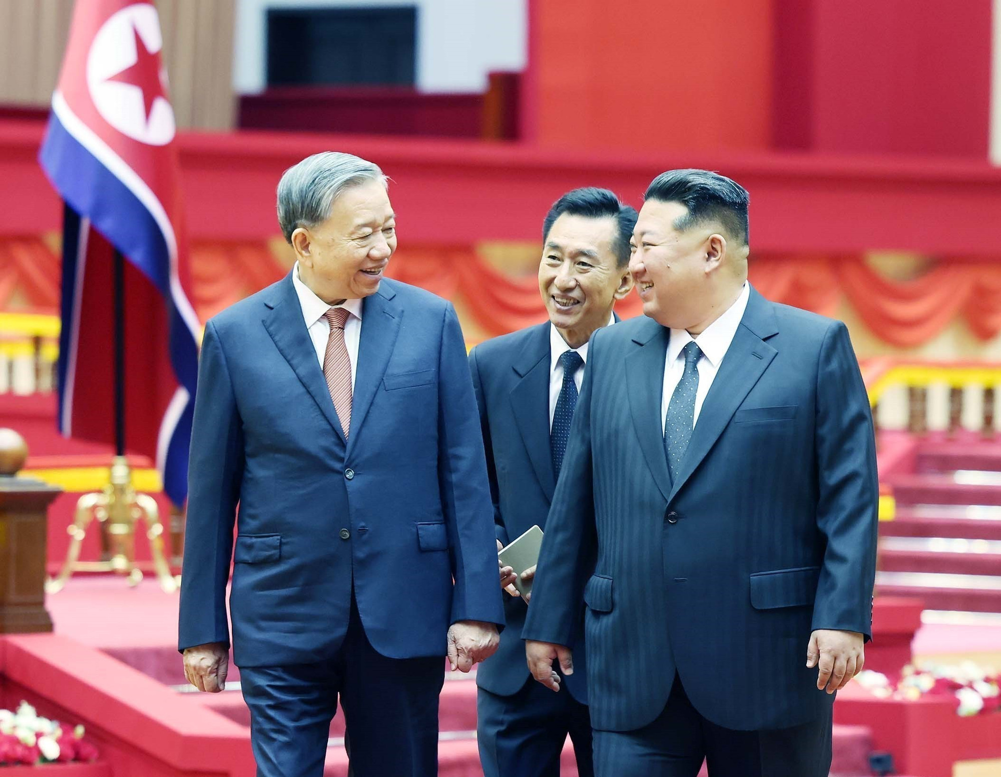 Lễ đón Tổng Bí thư Tô Lâm thăm cấp Nhà nước tới Cộng hòa Dân chủ Nhân dân Triều Tiên {ảnh}