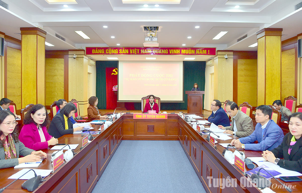 Phát động cuộc thi trực tuyến “Tự hào vững bước dưới cờ Đảng”