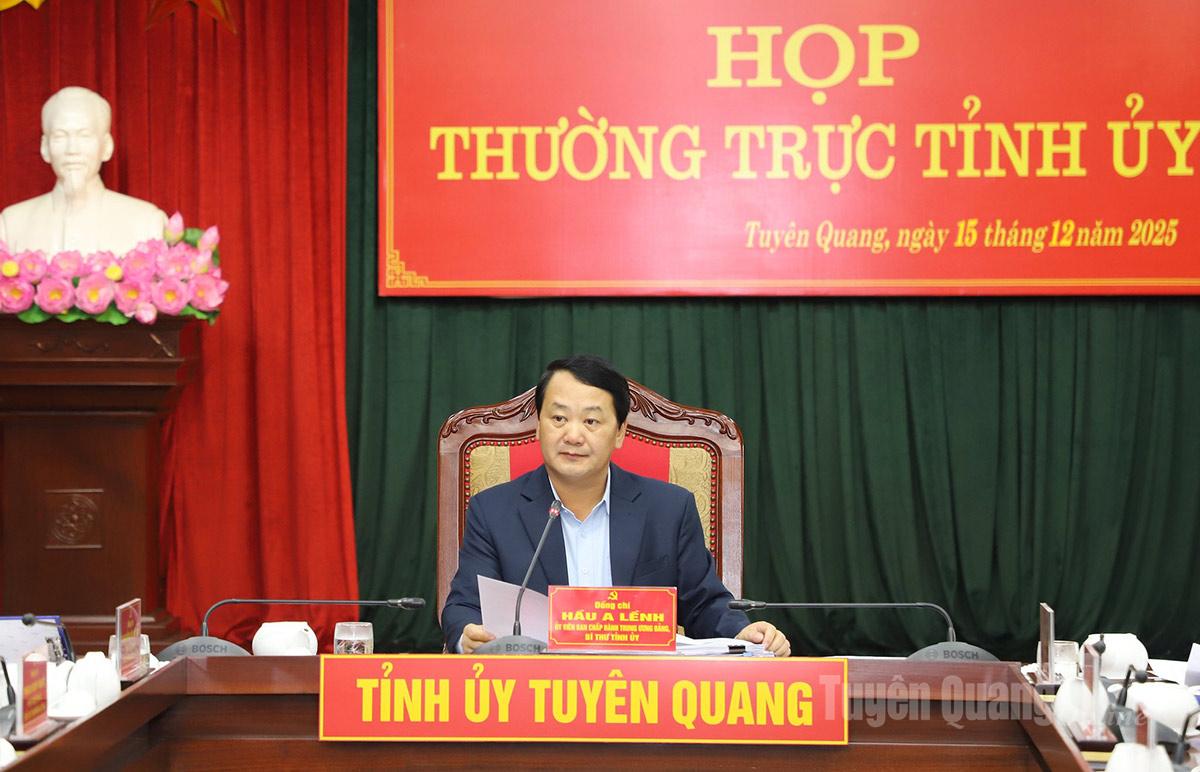 Thường trực Tỉnh ủy họp cho ý kiến vào các nội dung quan trọng