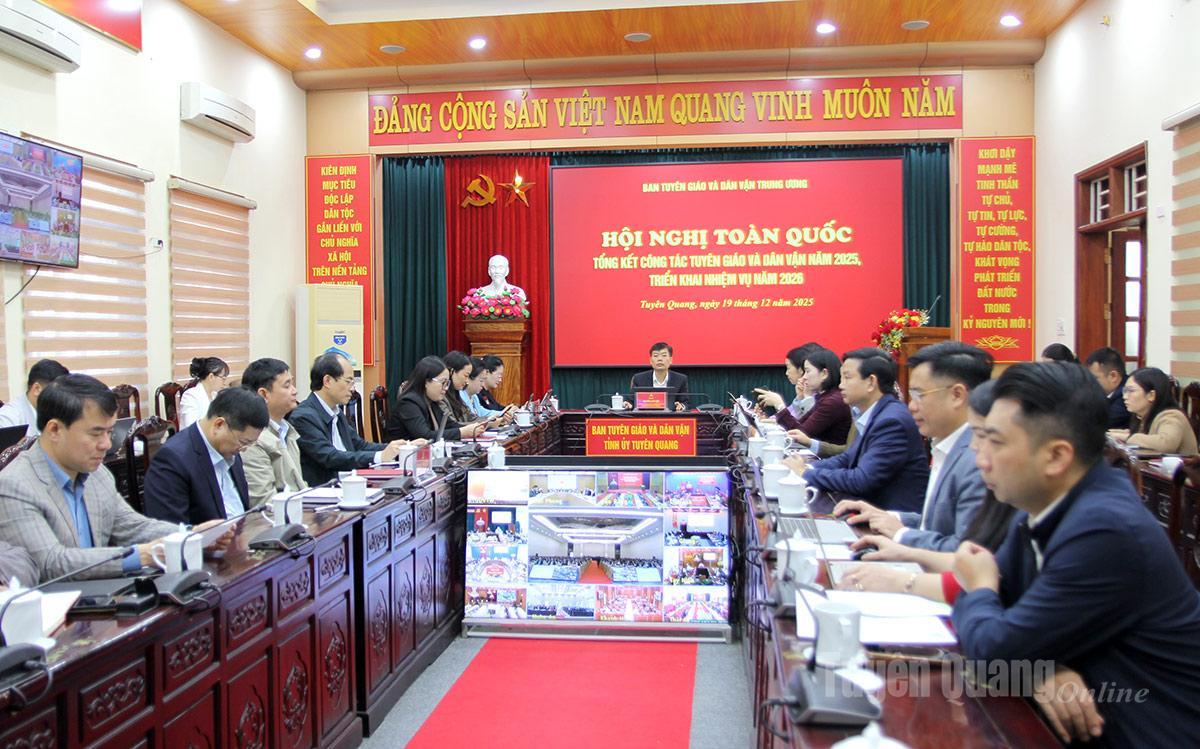 Hội nghị toàn quốc triển khai nhiệm vụ năm 2026 của ngành Tuyên giáo và Dân vận