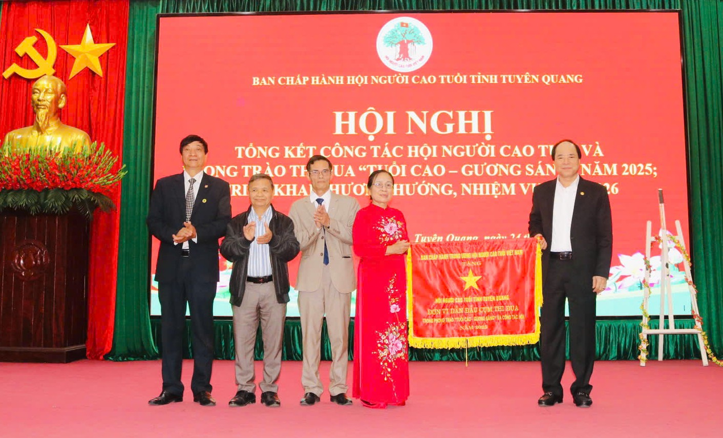 Hội người cao tuổi tỉnh Tuyên Quang tổng kết công tác Hội năm 2025, triển khai nhiệm vụ năm 2026