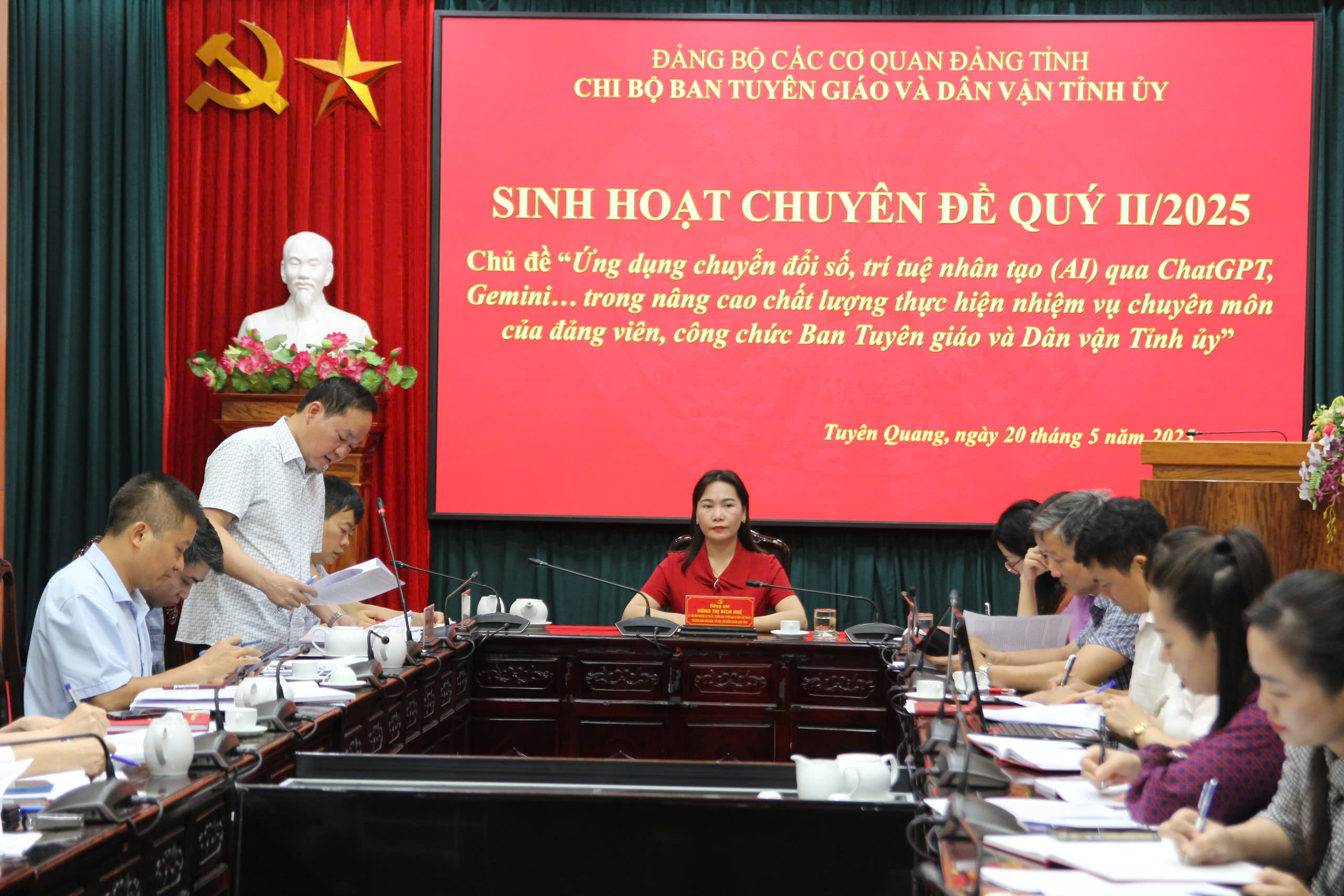 Ban Tuyên giáo và Dân vận Tỉnh ủy tích cực "Ứng dụng chuyển đổi số, trí tuệ nhân tạo (AI) trong nâng cao chất lượng thực hiện nhiệm vụ chuyên môn