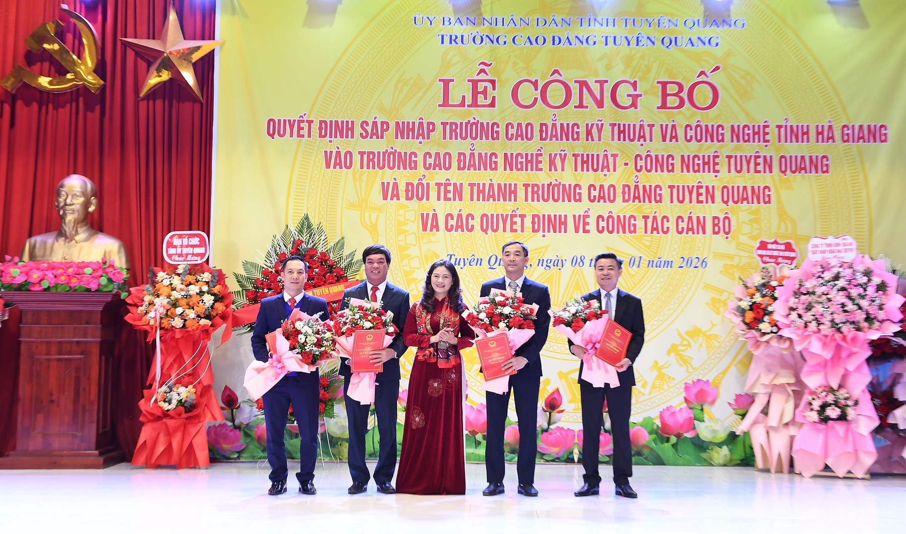 Sáp nhập hai cơ sở giáo dục nghề nghiệp, thành lập Trường Cao đẳng Tuyên Quang